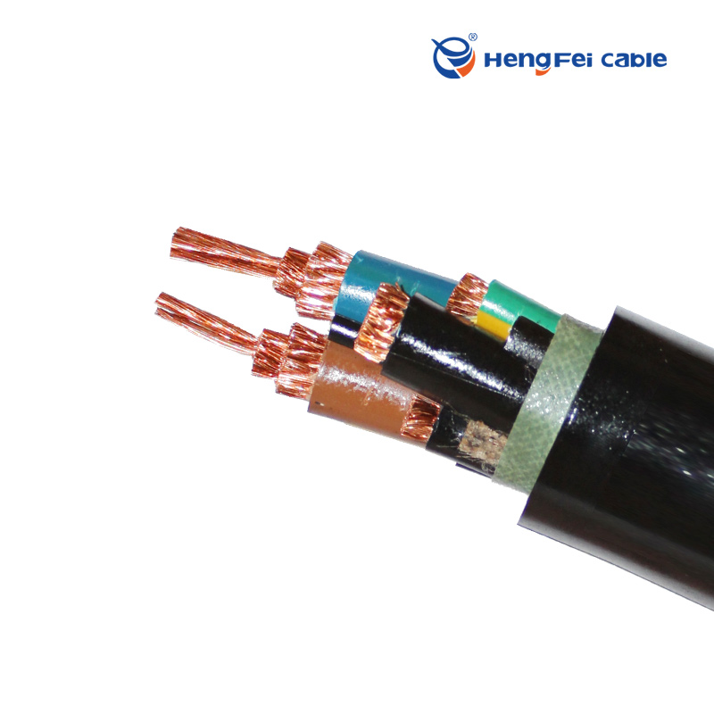 Reinforced flexible rubber-sheathed coal mining shearer cable